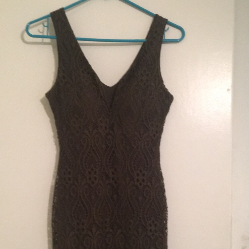 Green lace homecoming dress!